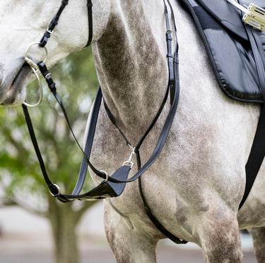 EquestPRO PVC Bib Martingale Black